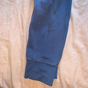 Lululemon gray/purple sweat pants. Super cozy and soft.